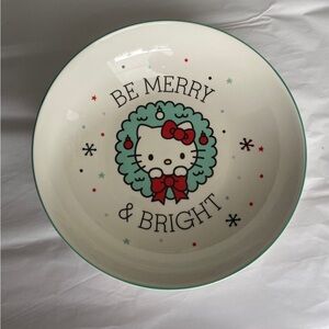 Sanrio Hello Kitty 2022 Christmas Ceramic Bowls-Large 46oz New Be Merry & Bright